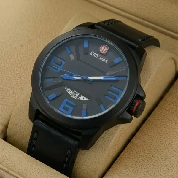 Kademan 3088 Watch Leather Strap Stylish Watch With Date