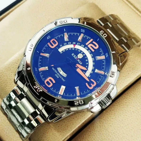Kademan 526G Watch Chain Strap With Day & Date