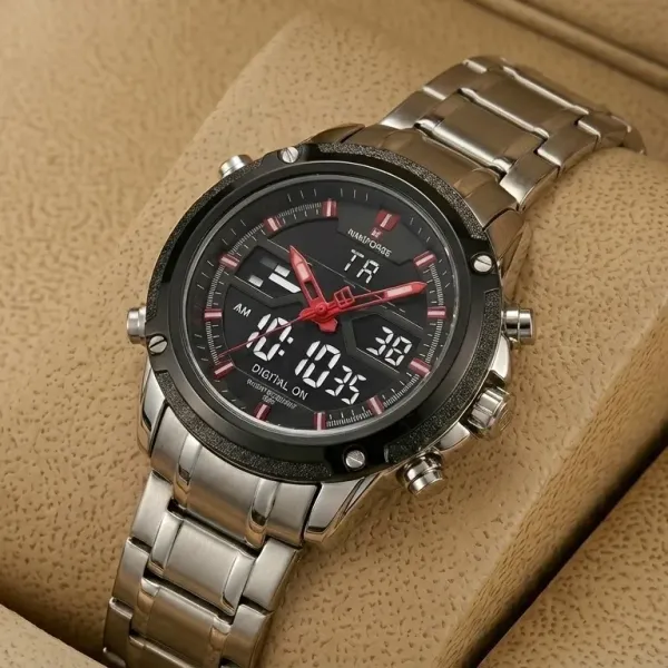 NAVIFORCE NF9050M Watch Chain Strap Analog & Digital